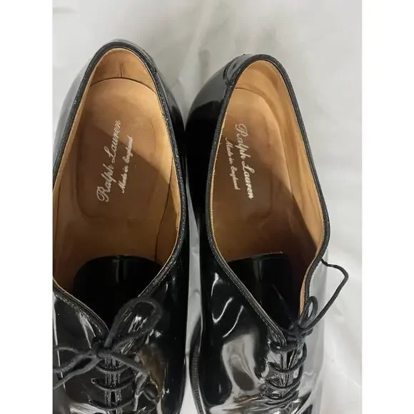 Ralph Lauren Purple Label Patent Leather Oxfords – Made in England – Size 12D